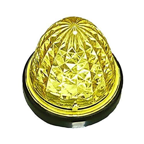 ●10個_イエロー Customize（カスタマイズ） 24V トラック用 LED マーカーランプ サイド マーカー クリスタルカット仕様 16LED 汎用 イエロ_1