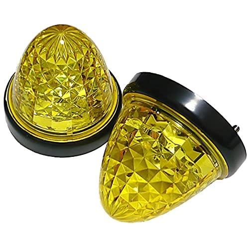 ●10個_イエロー Customize（カスタマイズ） 24V トラック用 LED マーカーランプ サイド マーカー クリスタルカット仕様 16LED 汎用 イエロ_9