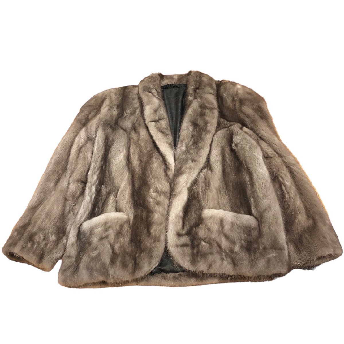 ROYAL SAGA MINK ロイヤルサガ ミンク サファイヤ グレー ハーフコート 毛皮