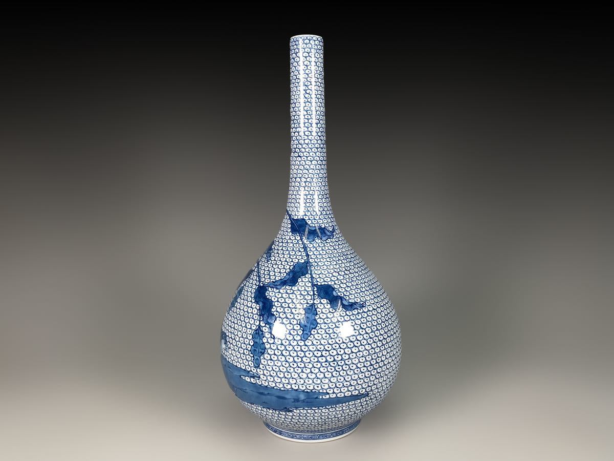 M0920 葉山有樹作 鶉画 壺 華道具 花入 花器 花瓶 花生 飾り壺 共箱