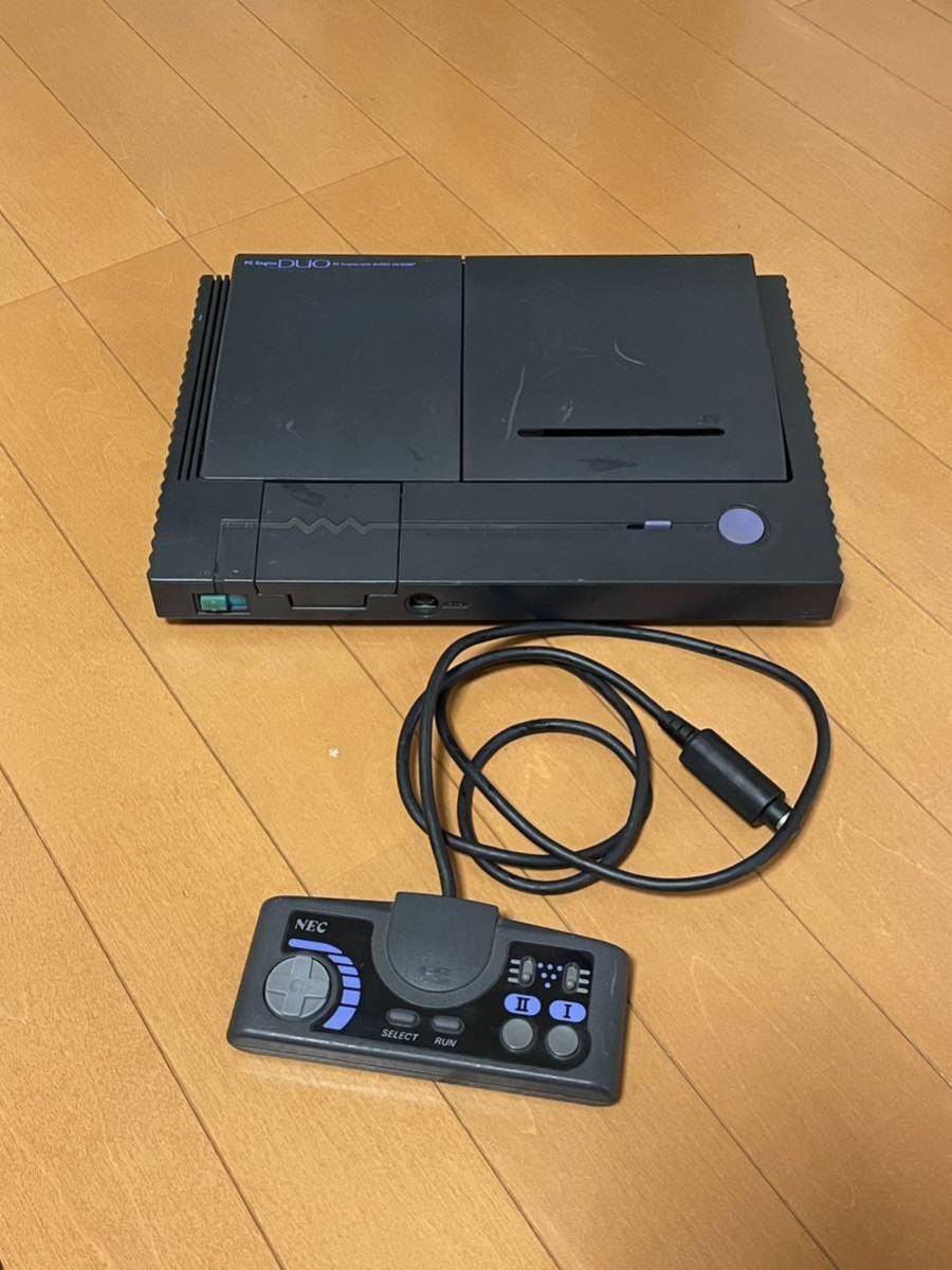 NEC PC Engine DUO/PCエンジン デュオ　PC Engine With SUPER CD-ROM2 本体　【動作未確認・ジャンク】　ソフト一本オマケ
