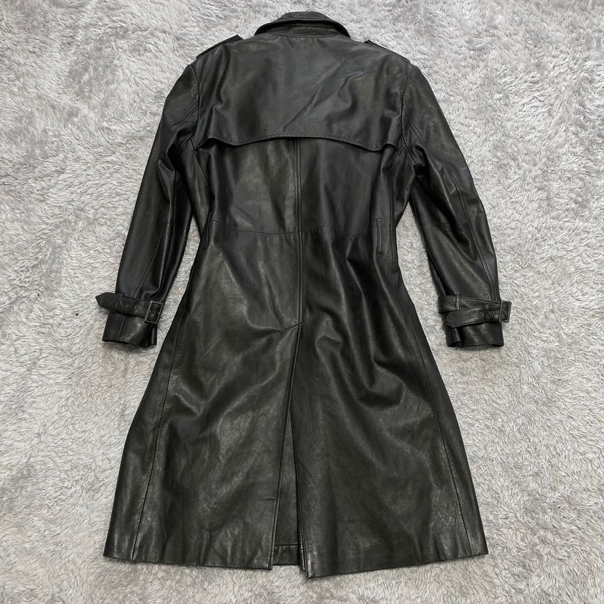 驚異の3L オールレザー 【漢の戦闘服】トレンチコート WIND ARMOR 