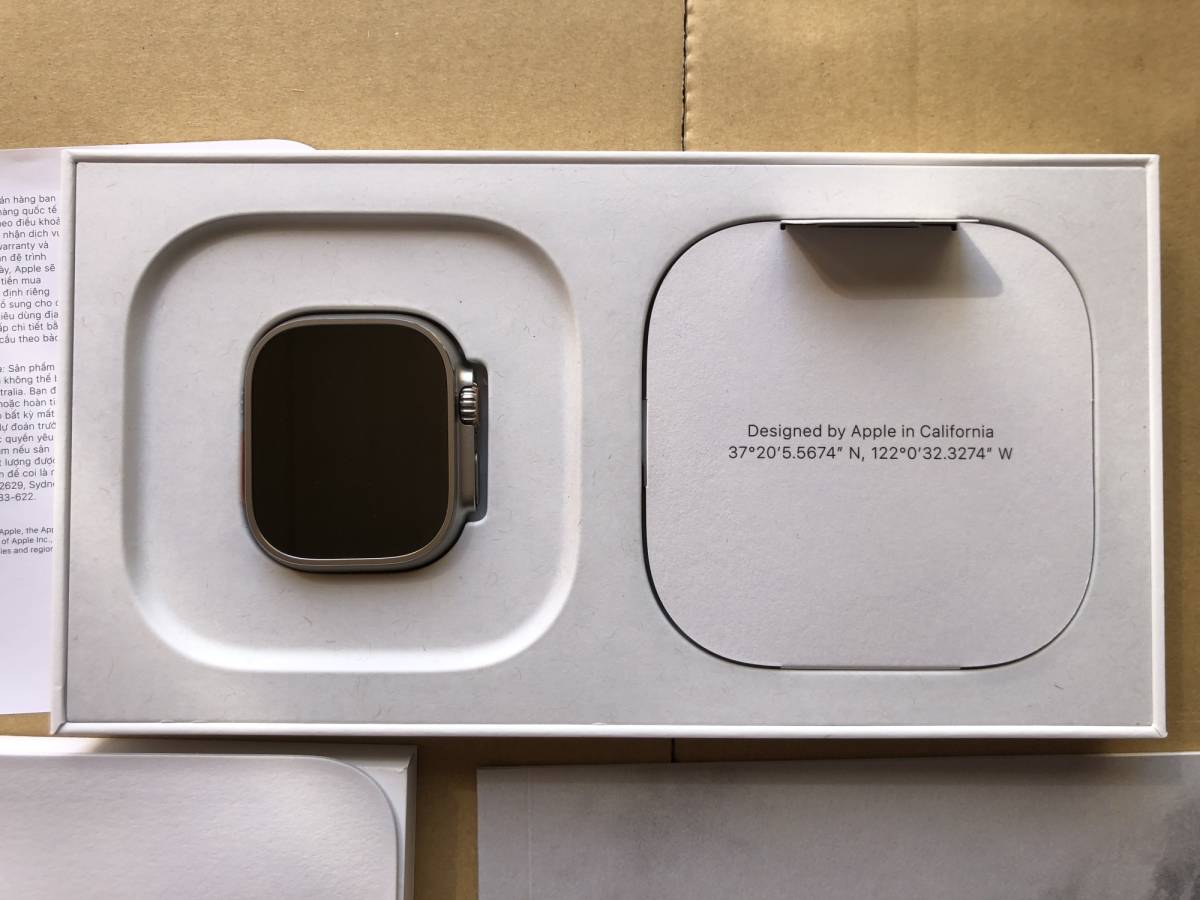 開封済 ロック解除済 Apple Watch ULTRA Titanium Case Green Alpine 