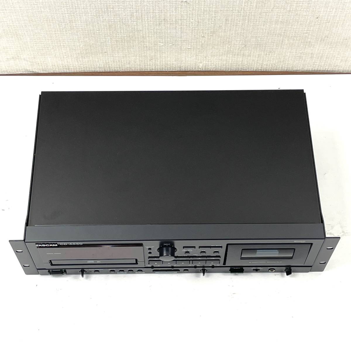 TASCAM CDプレーヤー/カセットデッキ CD-A550 リモコン付き タスカム
