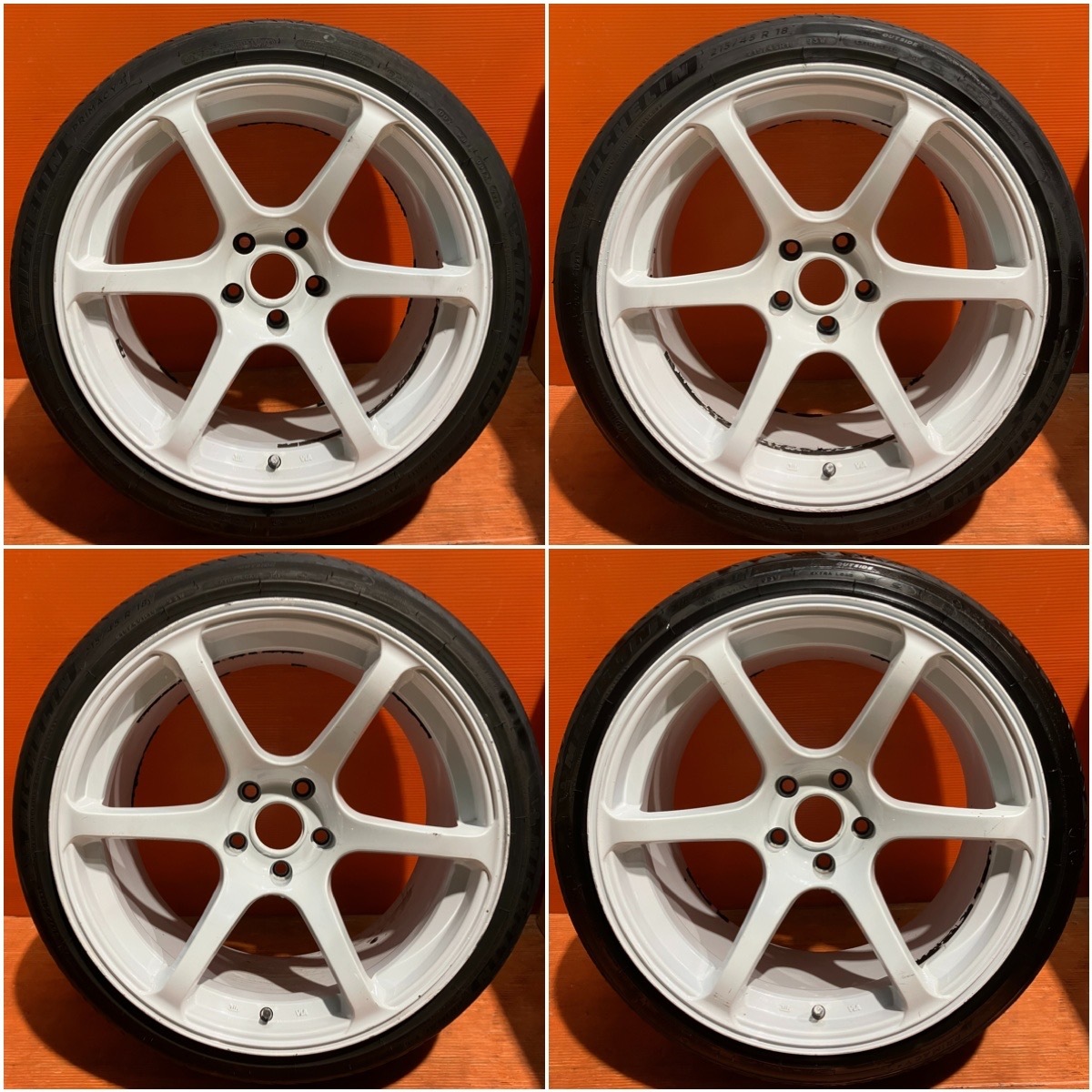 格安 BASARAホイール似 18インチ 9.5J±0 10.5J+15 5穴114.3 ディープ 