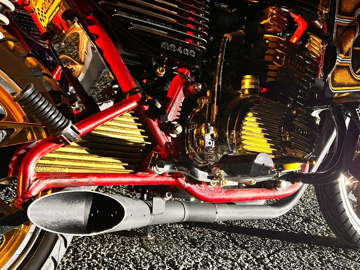 バイク GS400 ハス切りクロス菅