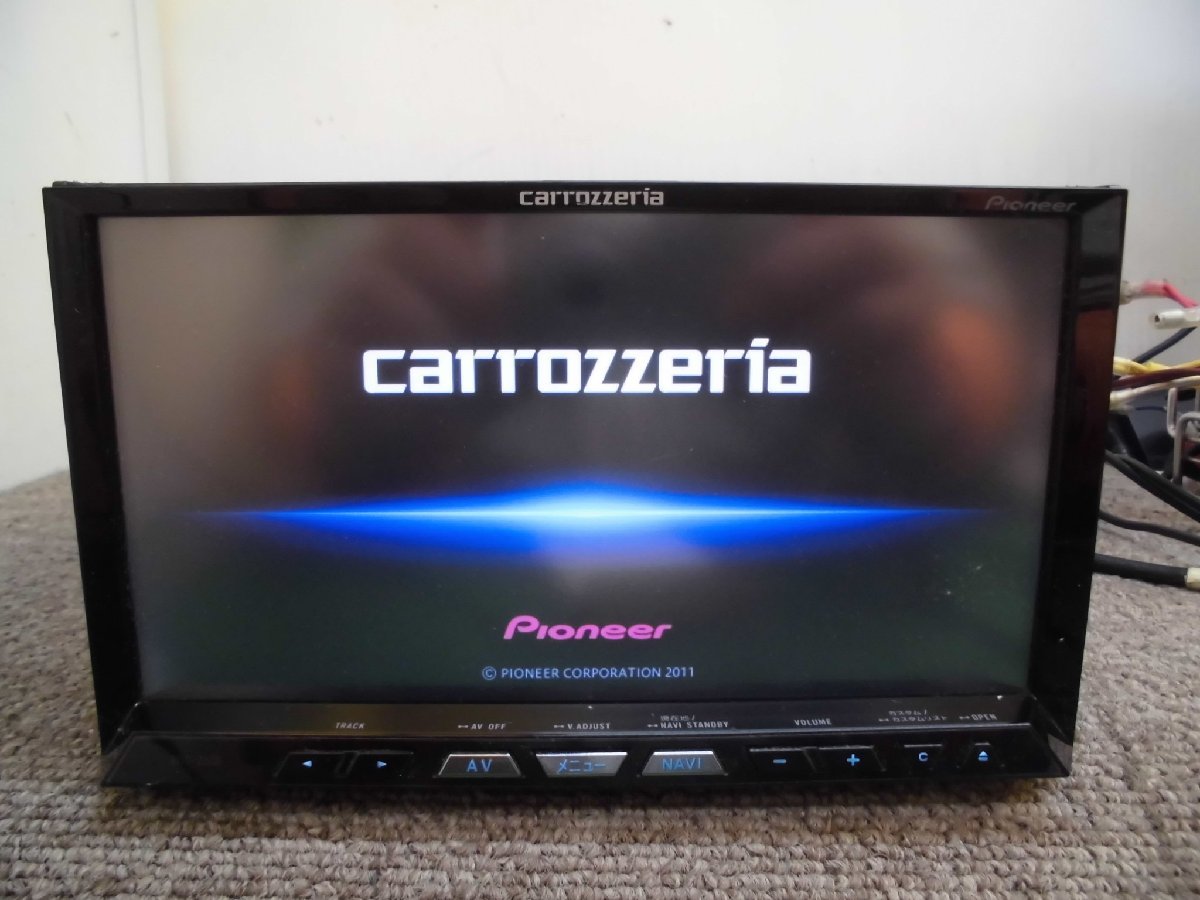 ☆　カロッツェリア Carrozzeria HDDナビ AVIC-ZH09zz サイバーナビ 7型 DVD再生 4×4地デジ対応 地図2011年 231030　☆