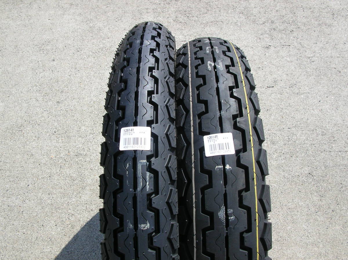 ◎【AZ】ダンロップ TT100 3.60-19 TL & TT100 4.10-18 TL タイヤ前後セット　ホークⅡCB400T TT100 TL ダンロップ 4.10H18 [前後セット] CB400T