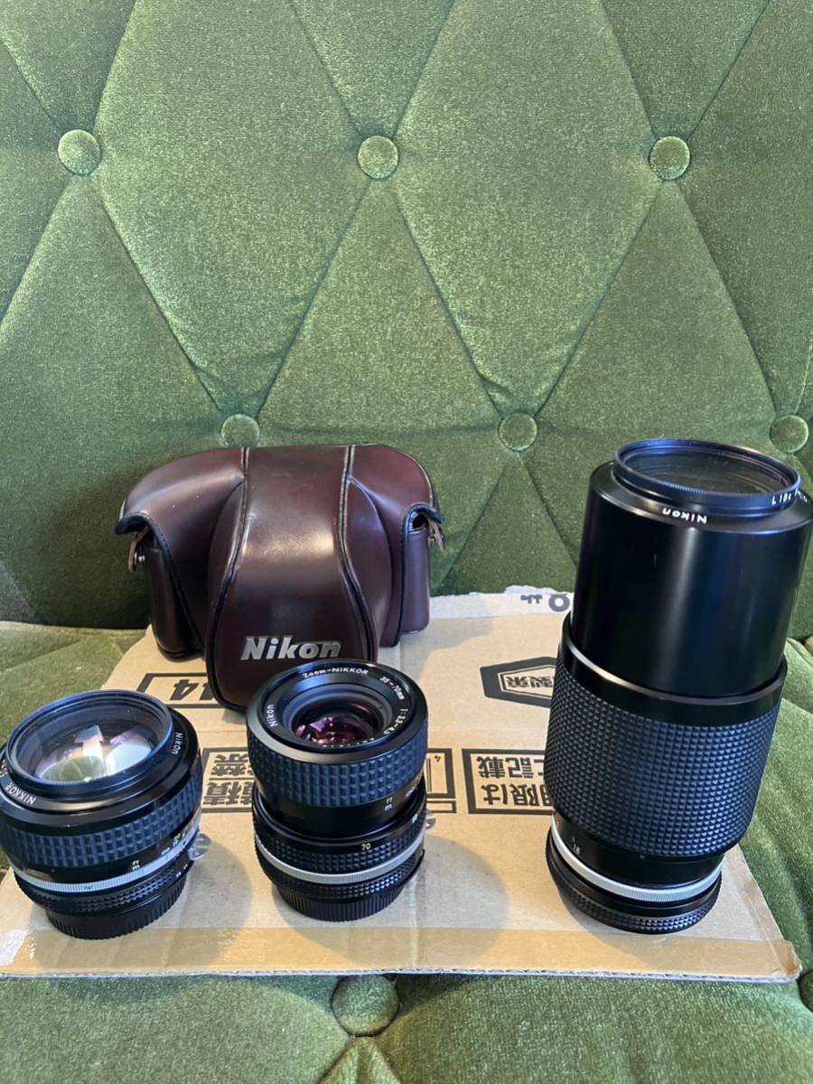 今週最終19 Nikon ニコン F-3 本体 ＋ 交換レンズ3本付き 2025年最新