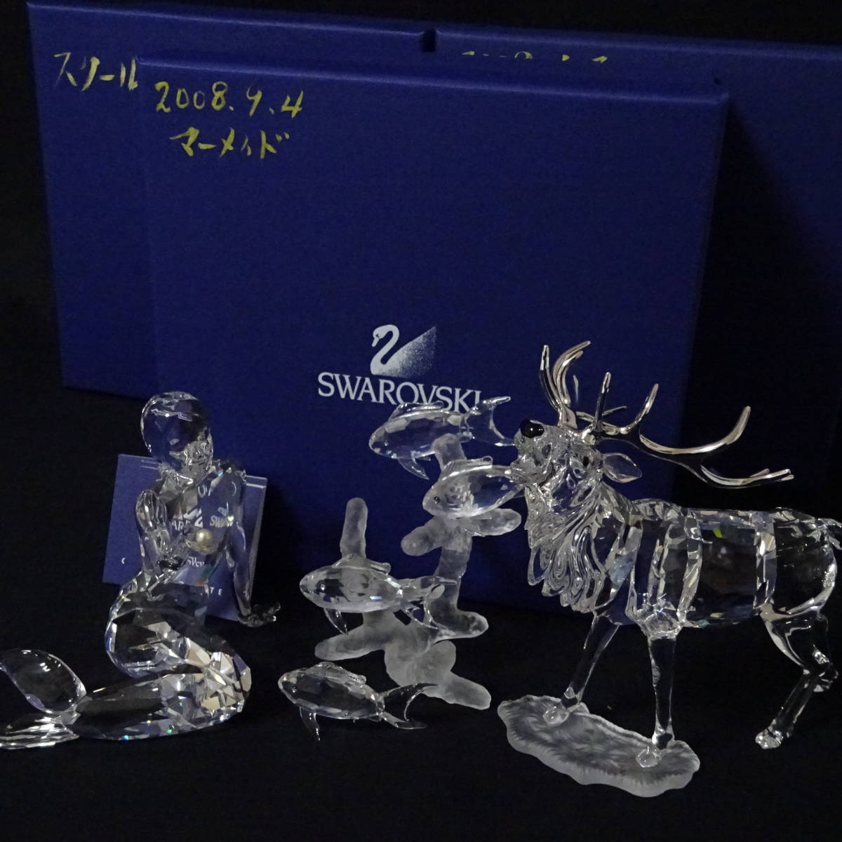 ☆SWAROVSKIスワロフスキー ブローチ 鹿の角 ☆SWAROVSKI