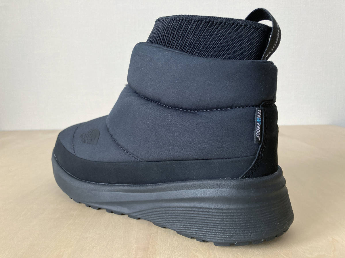23cm 黒 ヌプシ ブーティ ウォータープルーフ THE NORTH FACE W Nuptse 