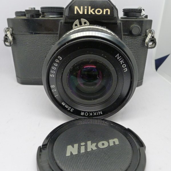 ☆1000円～☆ Nikon ニコン 高級一眼レフ フィルムカメラ FM（黒）初期