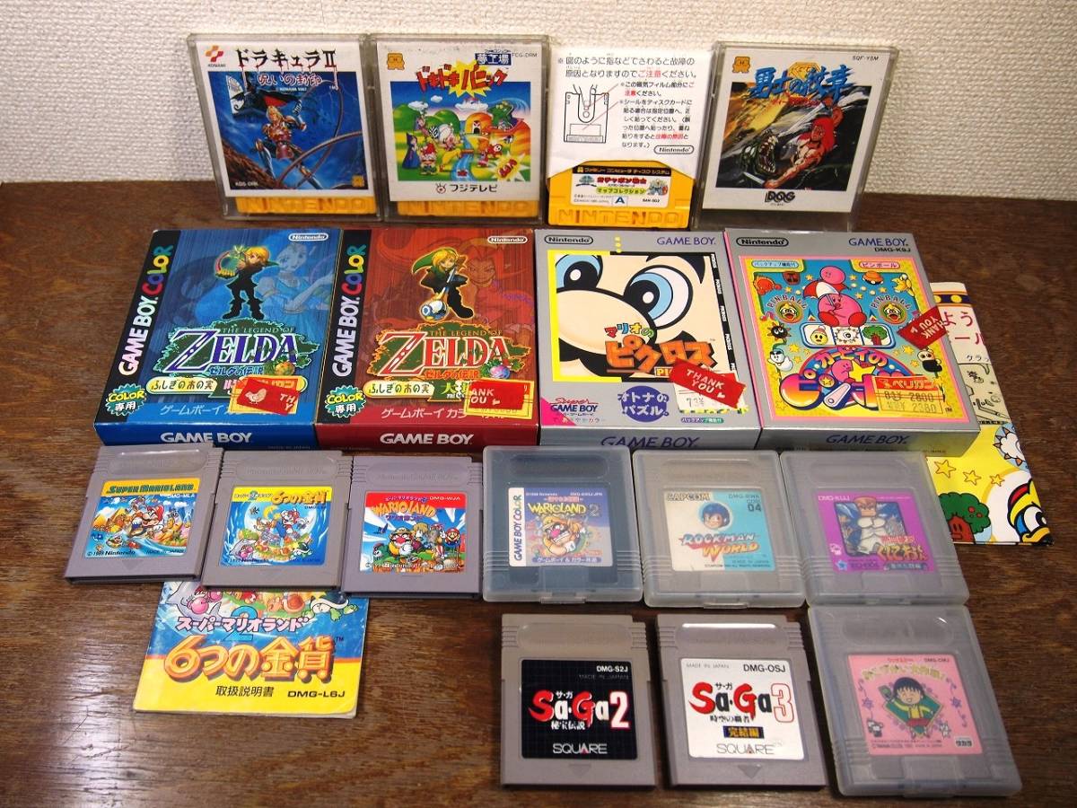 ゲームボーイミクロ ゲームソフト数点 携帯機の過渡期に発売された + 