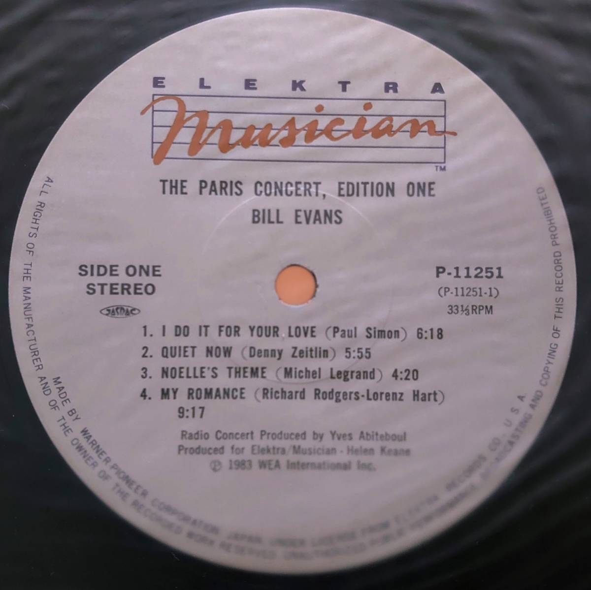 Bill Evans(p)&frasl;The Paris Concert Edition One ビル・エヴァンス(p)&frasl;ザ