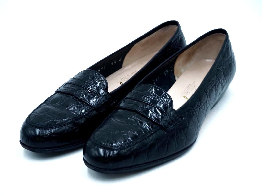 サルヴァトーレフェラガモ フラット パンプス size5.5(23cm)/黒 ■■ ☆ djd0 レディース