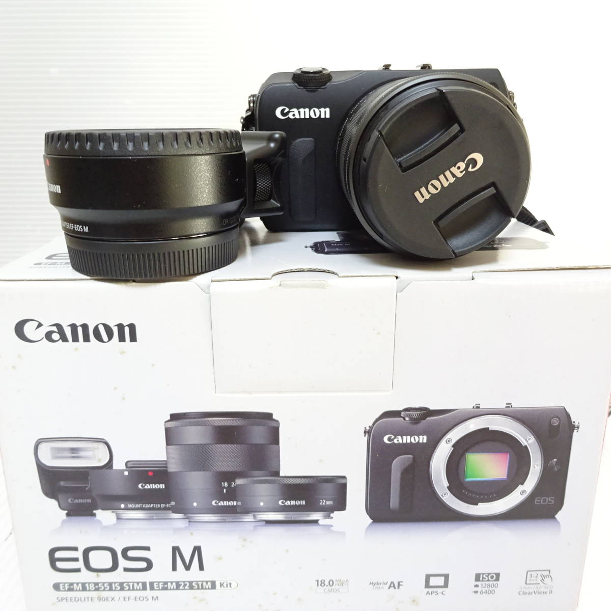 2207345/221/mrrz】Canon EOS M デジタルカメラ 通電確認済み 80サイズ