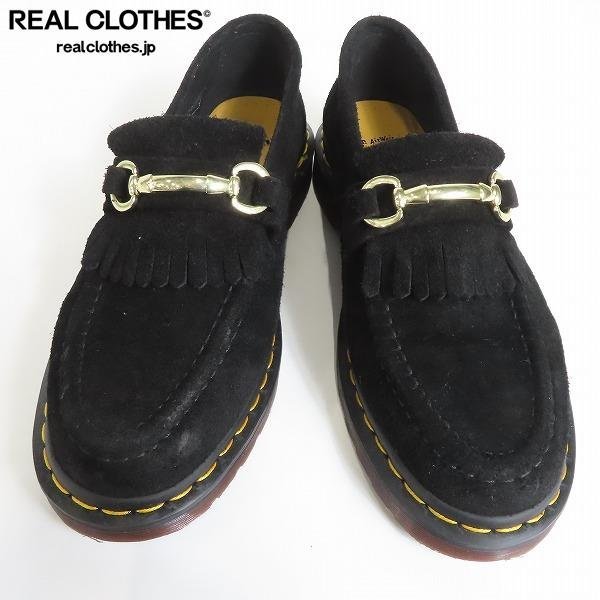 Dr.Martens/ドクターマーチン Adrian Snaffle/エイドリアン スナッフル タッセル ローファー スエード ブラック UK6 /080