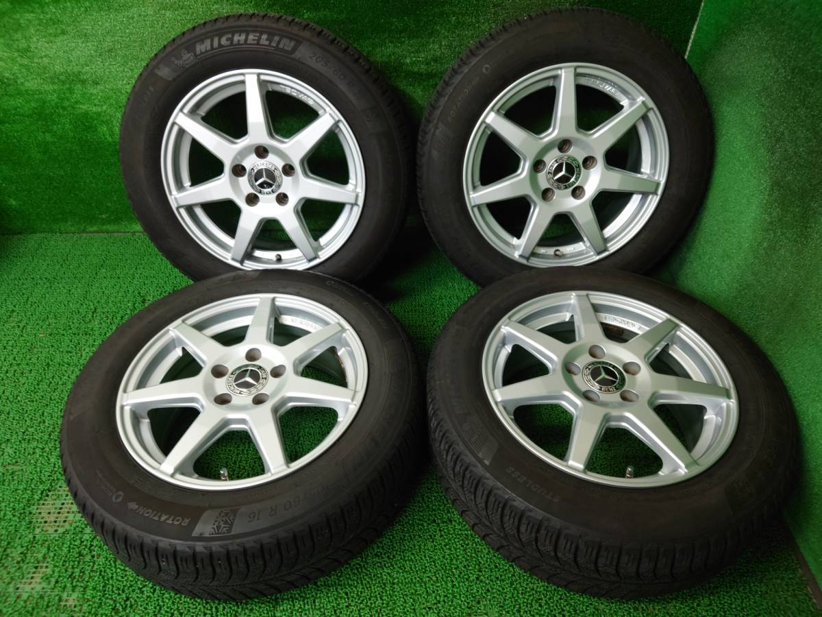 溝有 ミシュラン X-ICE3 205/60R16 TECMAGホイールセット PCD112