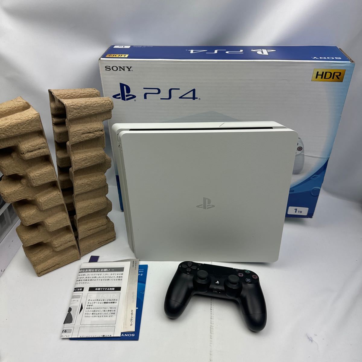 動作確認済み PS4 本体 セット CUH 2200 ホワイト 封印シール プレステ