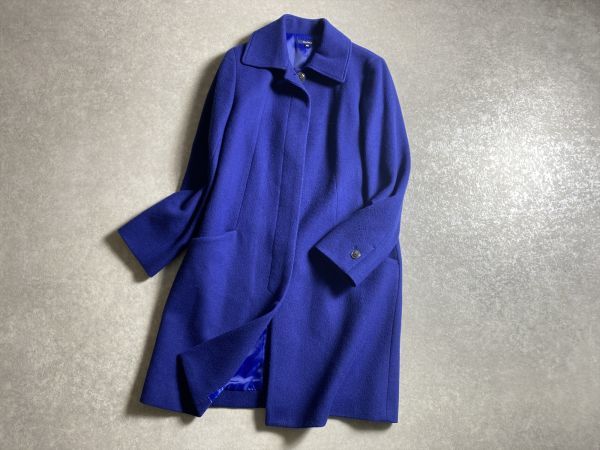 bleu fonce◇秋冬◇上質感◎アンゴラ 深みのある上品美ブルー 比翼 