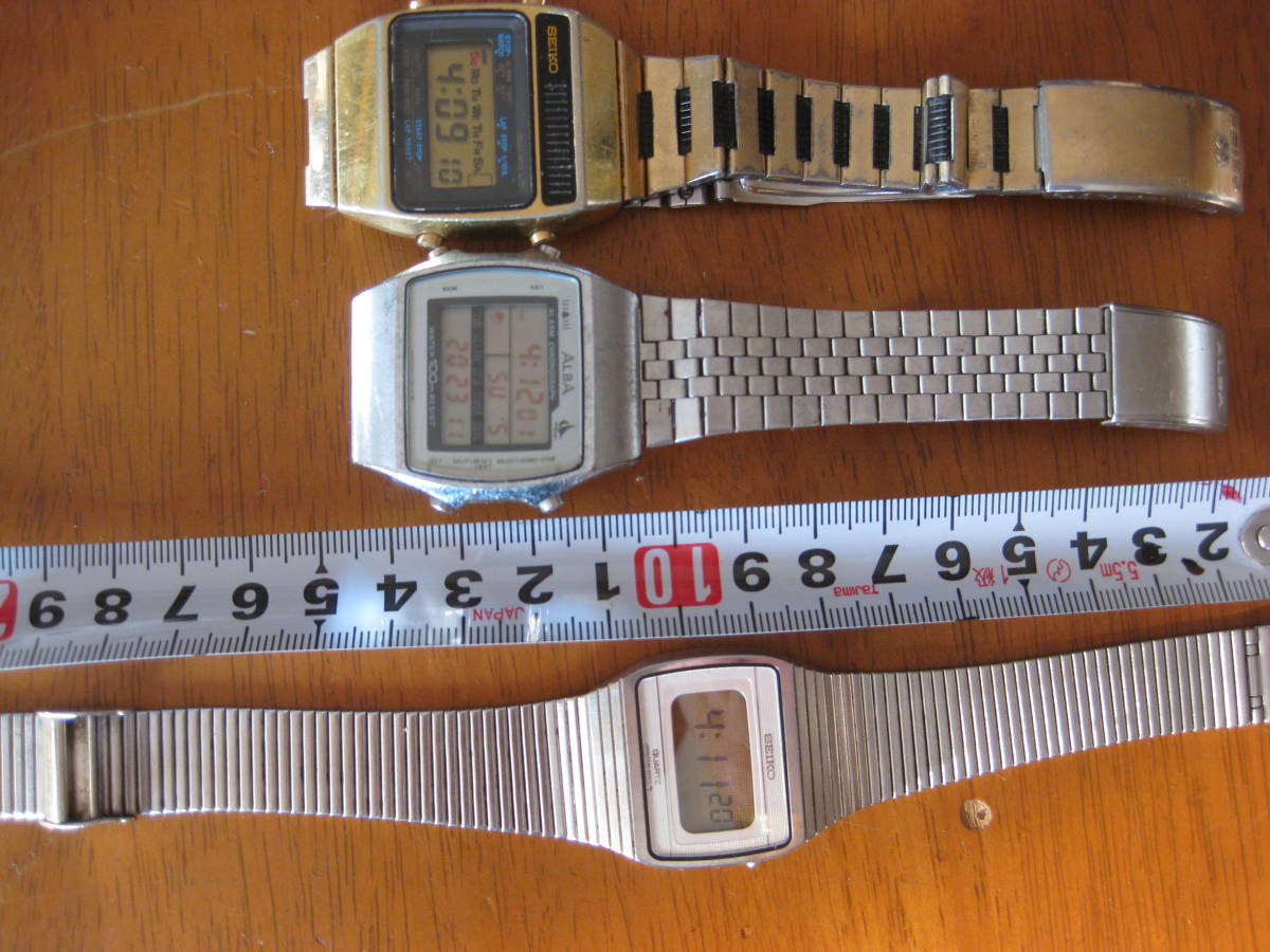  電池交換済み 男デジタル腕時計 ３点 SEIKO ALBA 部品取り 再生 動品 まとめて ジャンク(セイコー)｜売買されたオークション情報、yahooの商品情報をアーカイブ公開 - オークファン その他