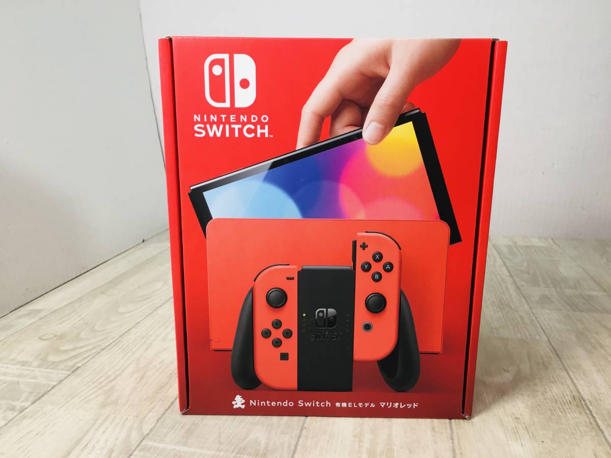 ニンテンドーSwitchマリオ本体　限定　新品未開封 56未使用 Nintendo Switch（有機ELモデル）マリオレッド