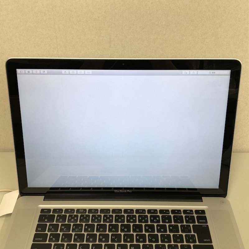 ジャンク】Apple MacBook Pro 15inch Early 2011 MC721J/A HighSierra