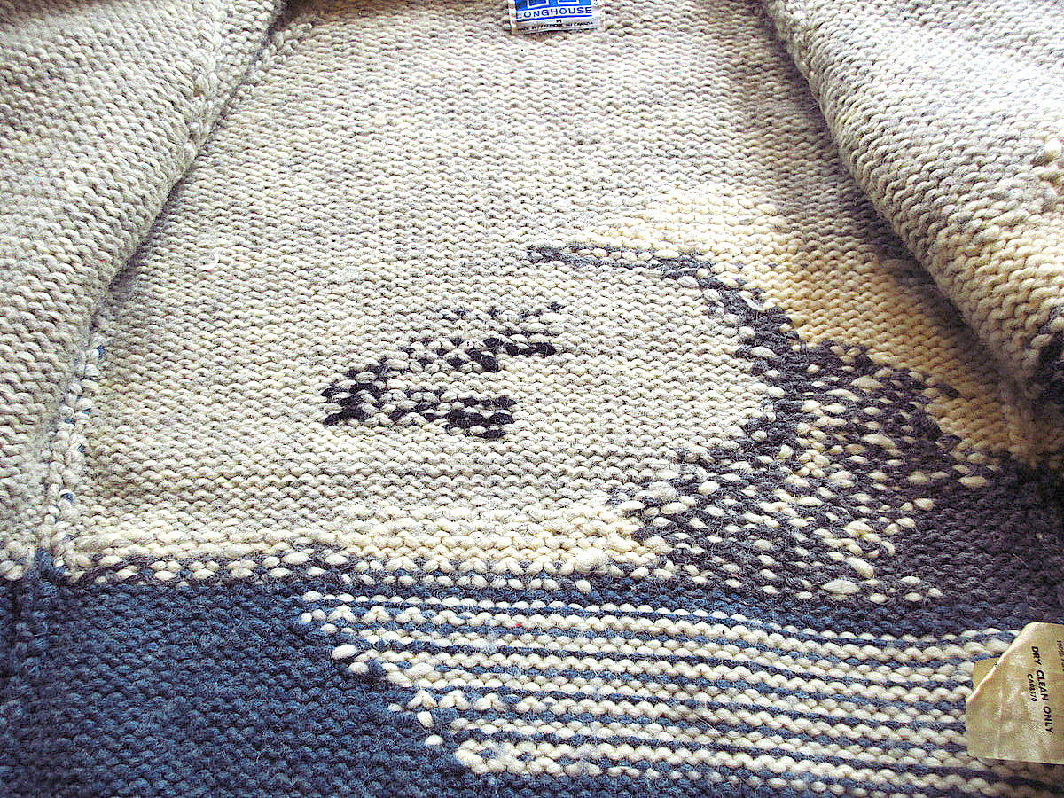 ビンテージ○LONG HOUSE波カウチンセーターsize M○231107k-m-cow 