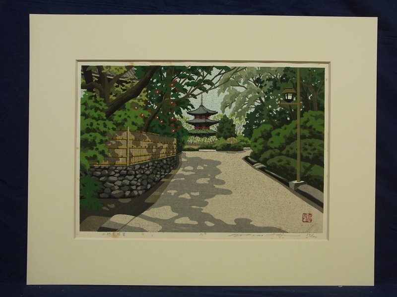 E3462 井堂雅夫 6 東京八景より 「上野東照宮」 木版画 57/180(木版画