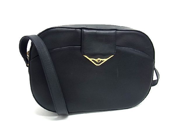 1円 □美品□ Cartier カルティエ サファイアライン レザー クロス 