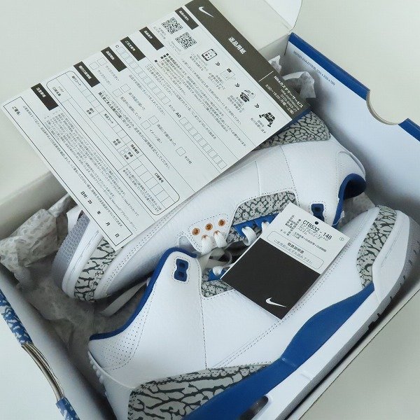 未使用】NIKE/ナイキ AIR JORDAN 3 RETRO True Blue and Copper/エア