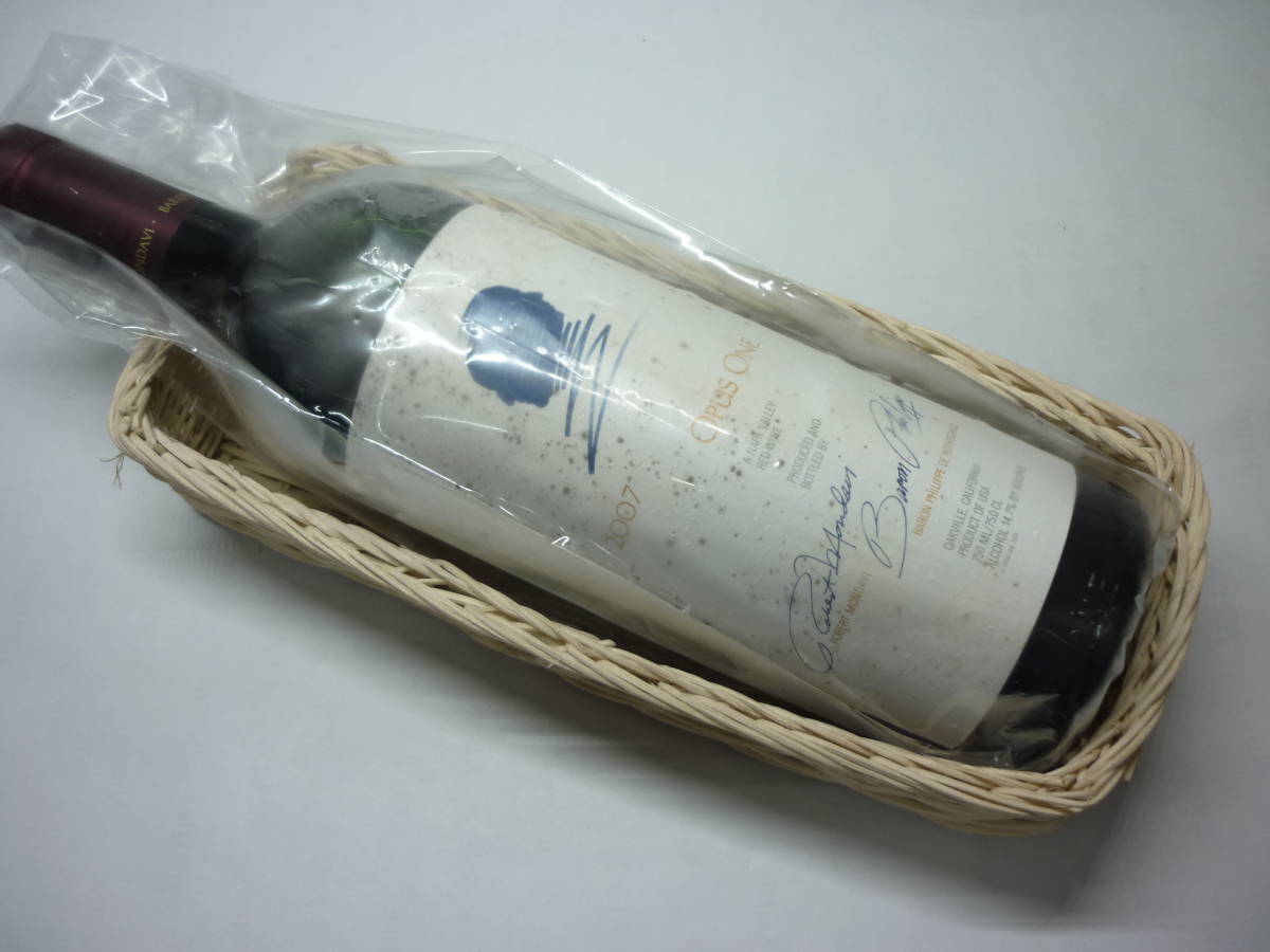 未開栓】OPUS ONE 2007 オーパスワン/赤ワイン 750ml ラベル難あり