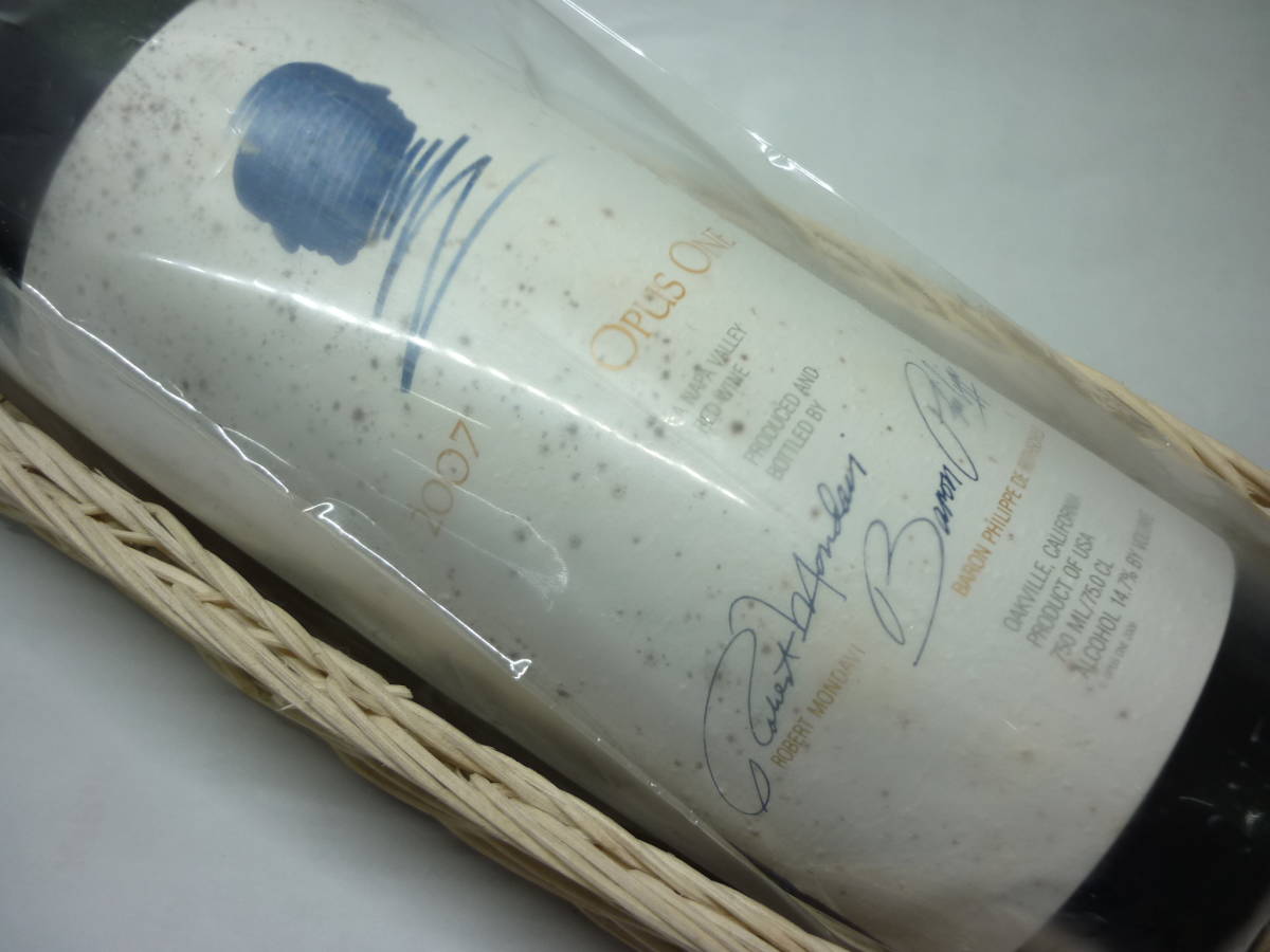 未開栓】OPUS ONE 2007 オーパスワン/赤ワイン 750ml ラベル難あり