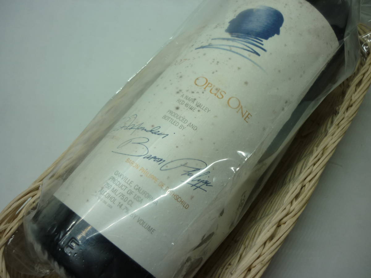 未開栓】OPUS ONE 2007 オーパスワン/赤ワイン 750ml ラベル難あり