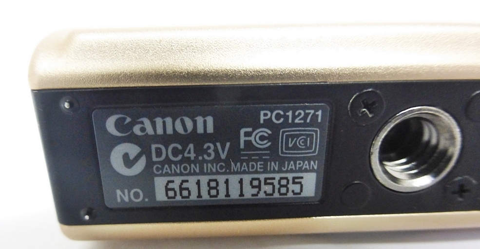 10 06-581237-07 [Y] キヤノン canon IXY DIGITAL 20 IS 6.2-18.6mm 1:2.8-