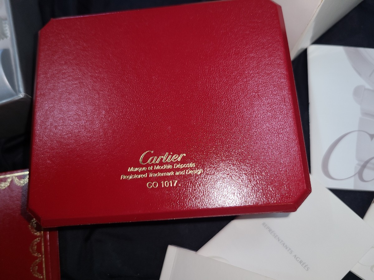 □本物Cartier時計用BOX＆ギャラ付属品一式/クリーニングキット