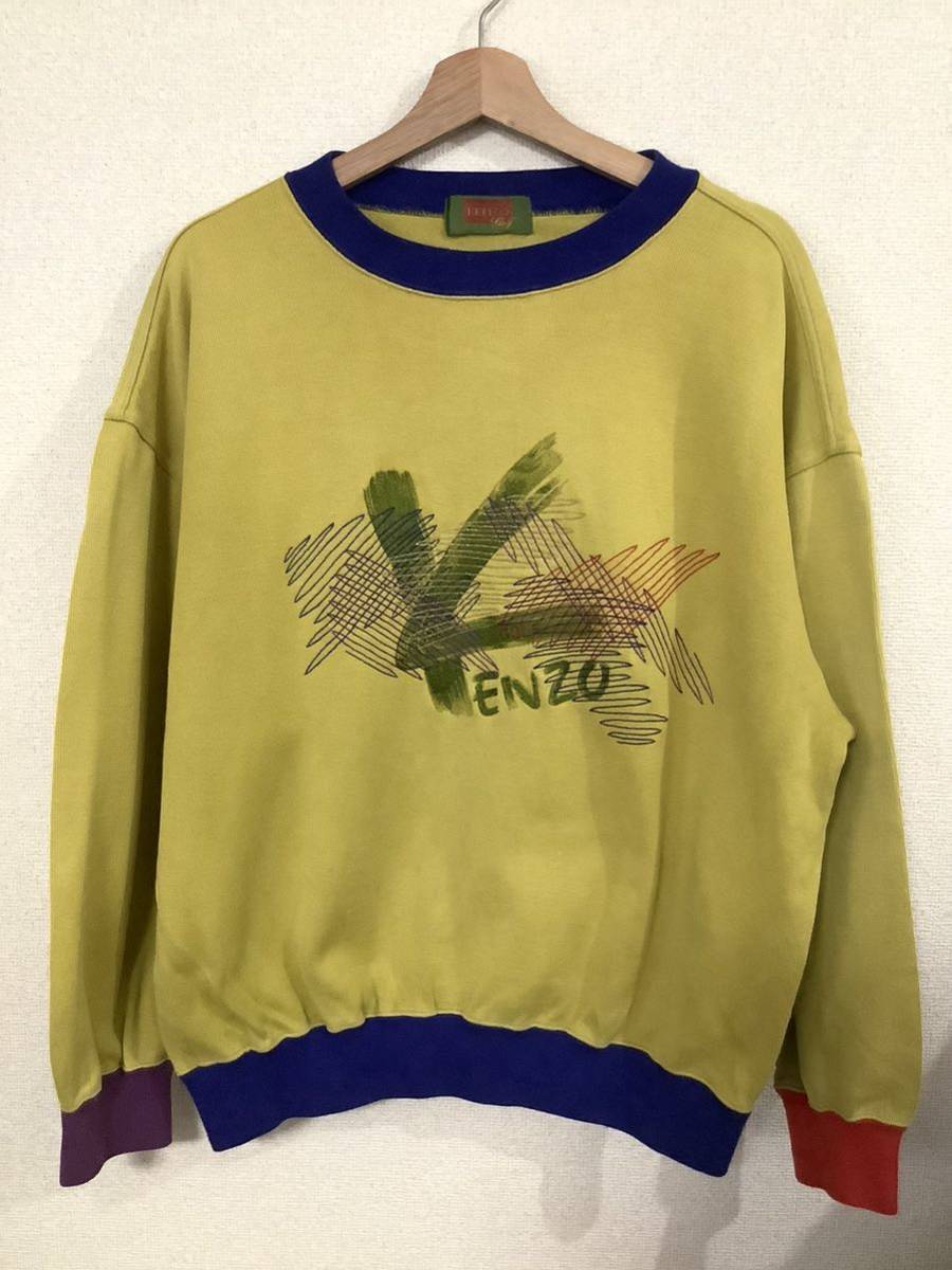 KENZO GOLF ケンゾーゴルフ 総柄ニット KENZOGOLF リブ編み KENZOGOLF 