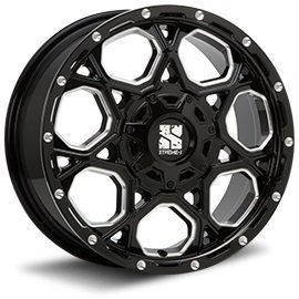 XTREME-J XJ06 17インチ 7.0J +42 10-100/114.3 グロスブラックミルド 4本セット エクストリームJ XJ06 MLJ