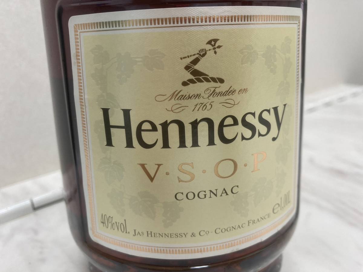 F6427】 未開栓 Hennessy ヘネシー VSOP ☆ 1000ml 40% コニャック