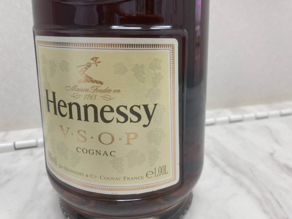 F6427】 未開栓 Hennessy ヘネシー VSOP ☆ 1000ml 40% コニャック