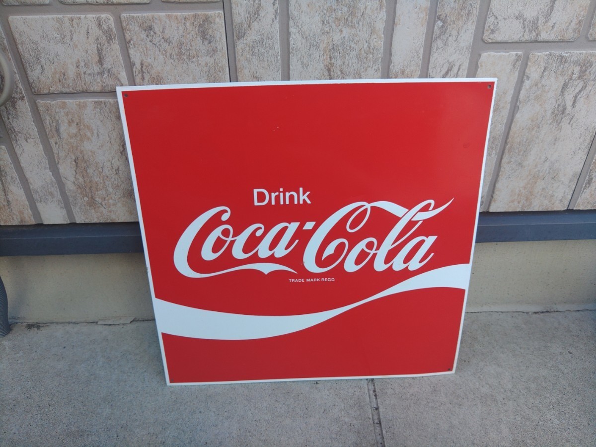 コカコーラ レトロ 看板 Coca-Cola 企業物 レア ホーロー ヴィンテージ