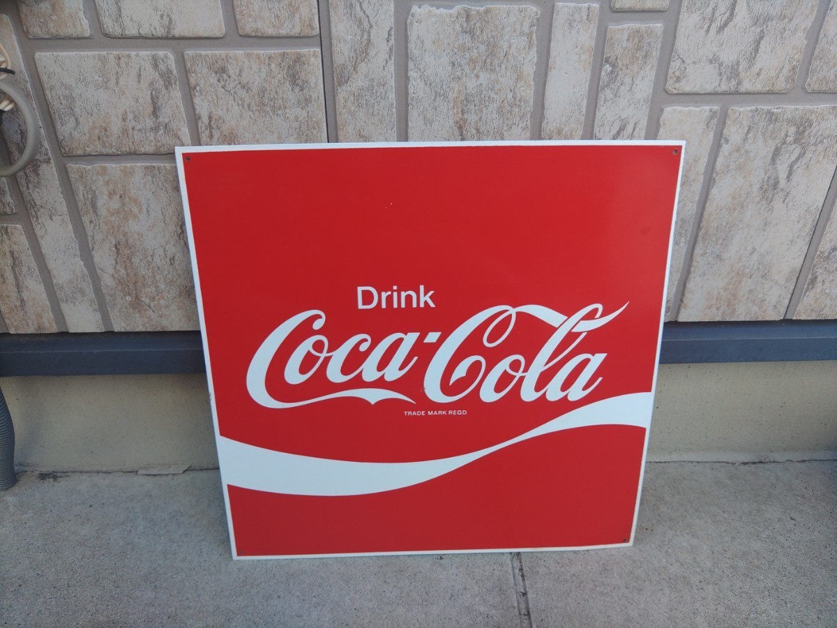 コカコーラ レトロ 看板 Coca-Cola 企業物 レア ホーロー ヴィンテージ