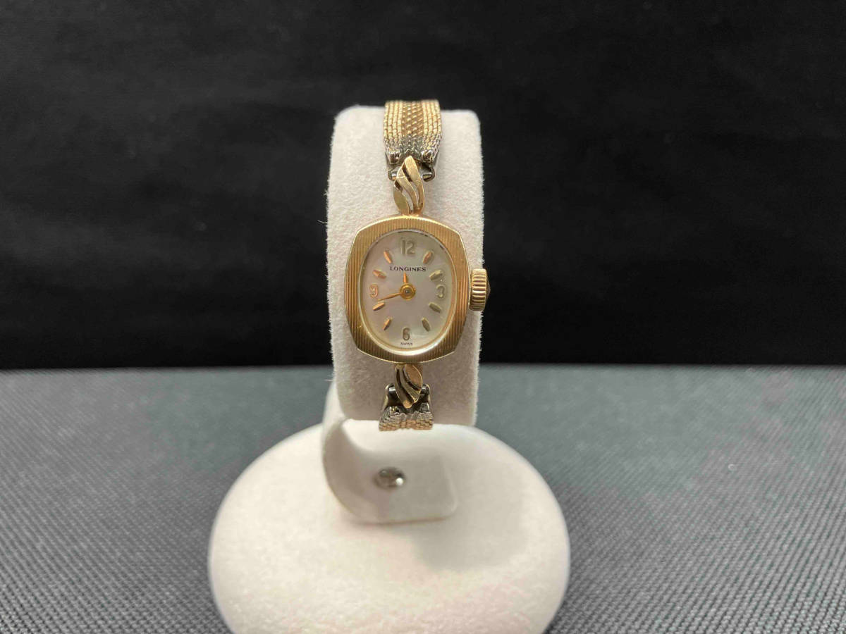 手巻き ロンジン LONGINES - 腕時計 ゴールド 14K 14k」の落札相場 