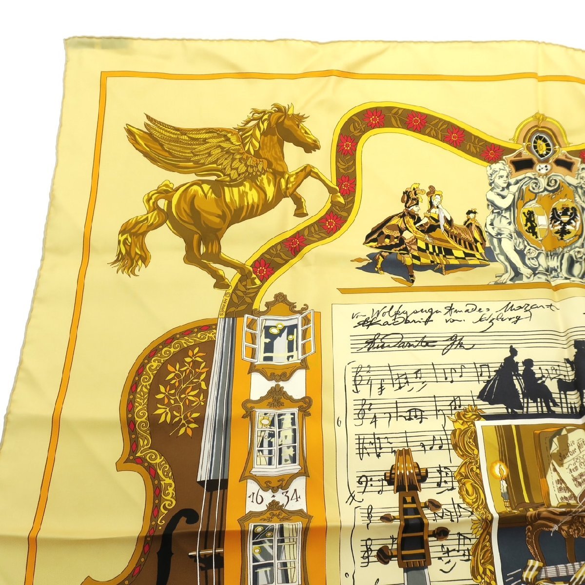 1円スタート 美品 HERMES エルメス カレ90 IN SALZBURG ザルツブルグに