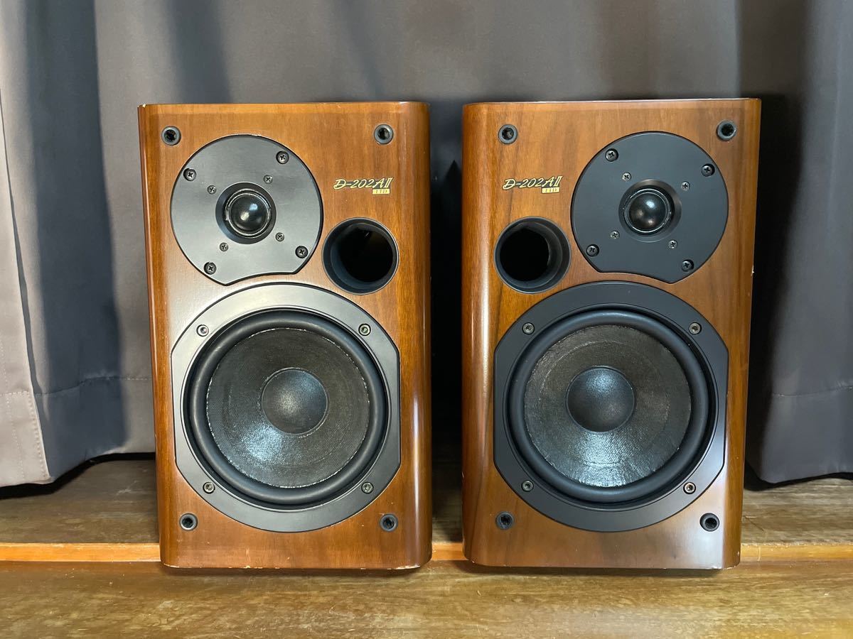 オーディオ機器 ONKYO D-202AX ブラウン 2ウェイスピーカー