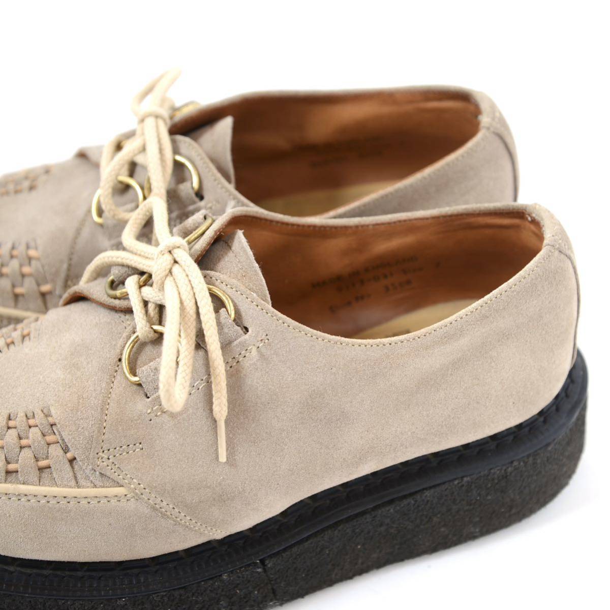 ジョージコックス ラバーソール ギブソン UK7 スエード グレージュ 3588 George Cox GIBSON イングランド製 英国製