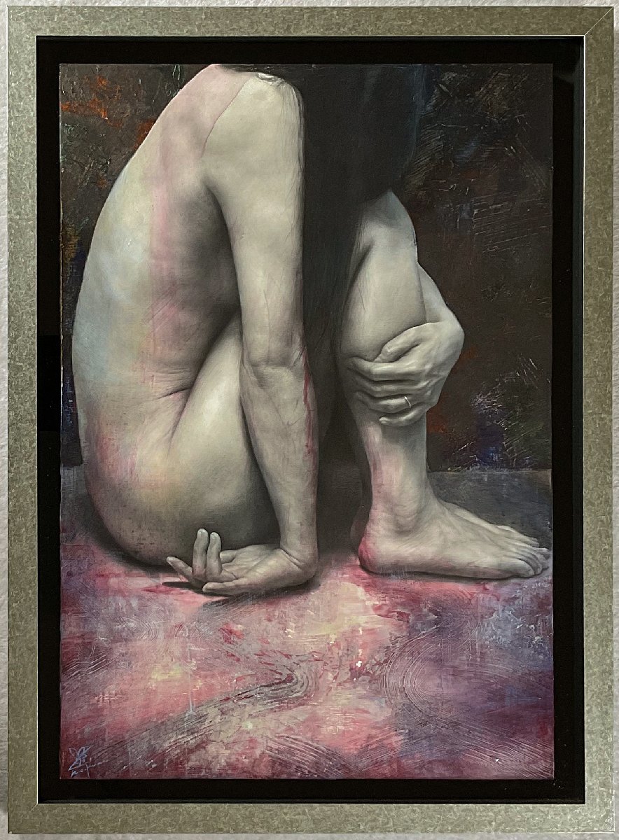 大熊弘樹(1988-)●もの凄い実力『自同律とズレ』リアリズム油彩20号裸婦●写実の名門-春風洞画廊扱作品●これからが楽しみな若手写実作家