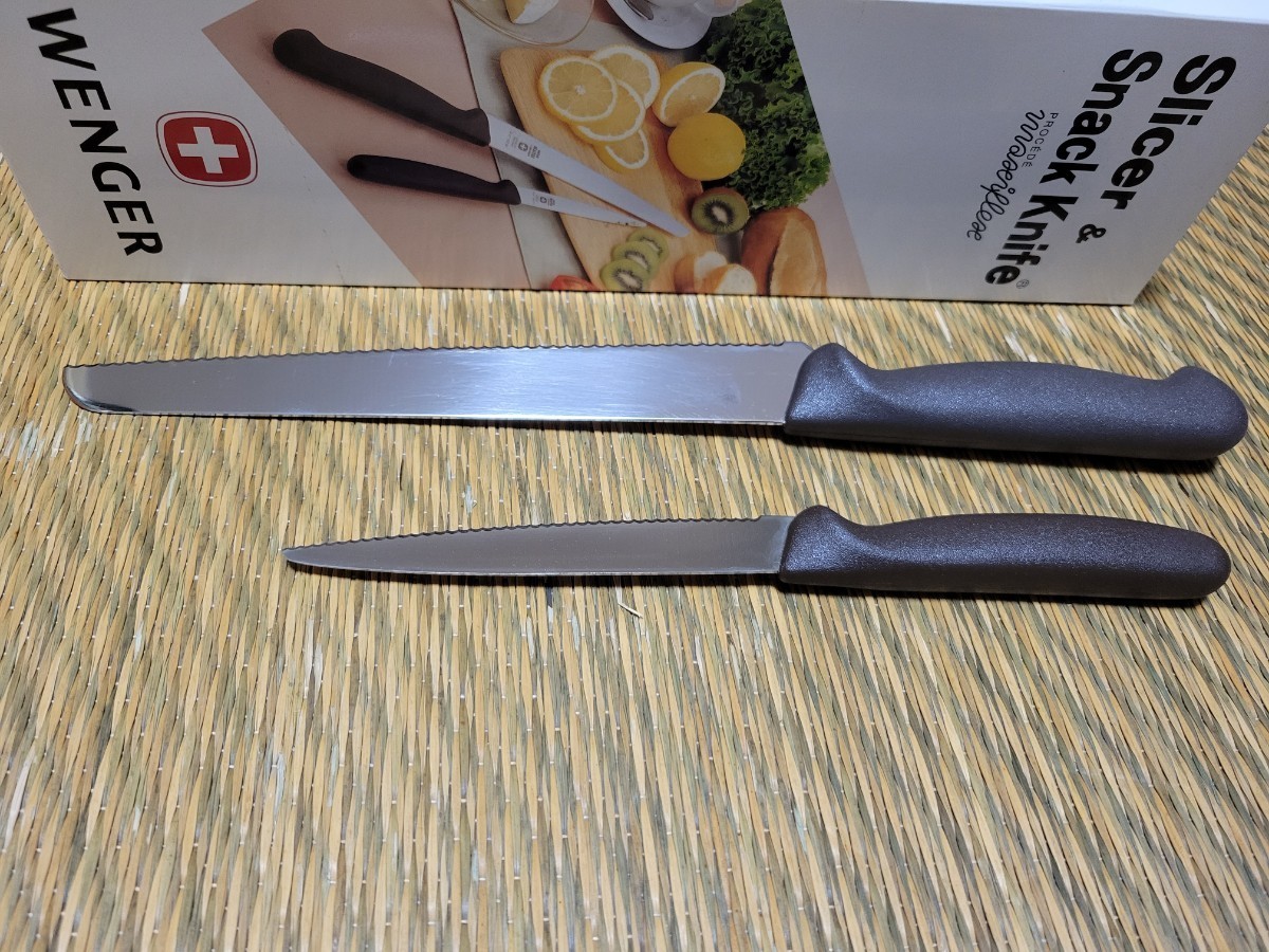 WENGER ウェンガー スナックナイフ スライサーナイフ 2本セット WENGER スナックナイフ 13cm WENGER(ウェンガー) 1 スイスWENGER社製　スライサー　ブレッドナイフ