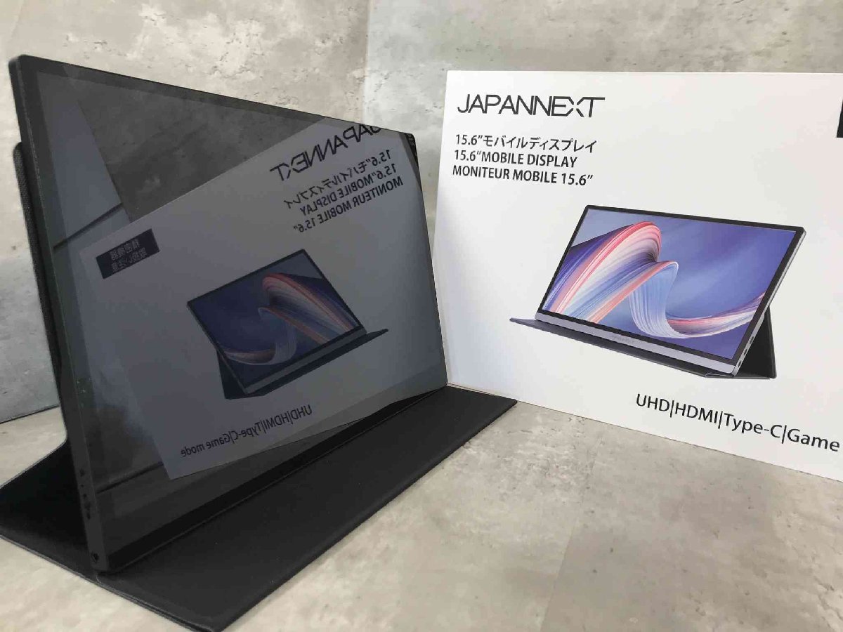 【美品】JAPANNEXT/JN-MD-IPS1562UHDR-T/15.6インチ/モバイルモニター/タッチパネル搭載/4K解像度【送料無料】