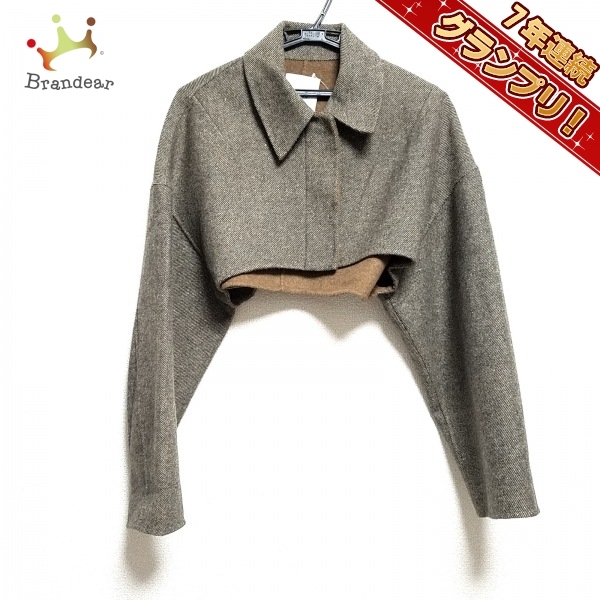 クラネ CLANE サイズF - グレーベージュ レディース 長袖/ショート丈/オールシーズン 美品 ジャケット